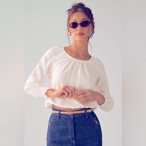 Anthropologie Tops - Anthropologie Cloth & Stone Long Sleeve Scoop Neck Top